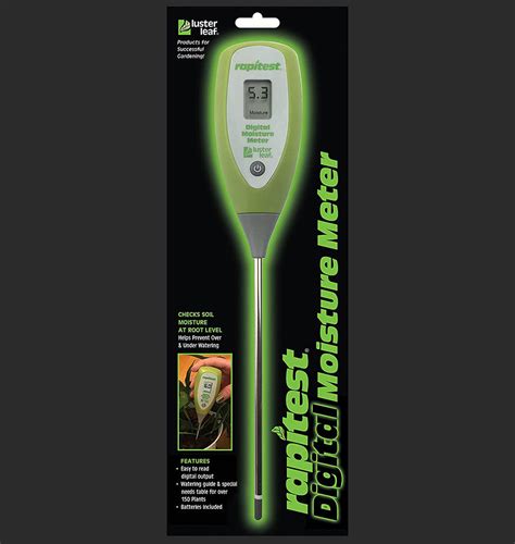 how to read digital soil moisture meter rapitest|rapitest soil moisture tester chart.